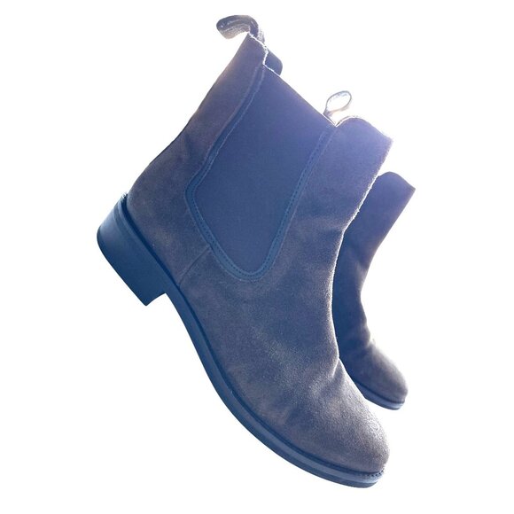 Thursday Boot Company Duchess Chelsea Suede Leather Ankle Boots Brown Size 9 - Picture 2 of 8